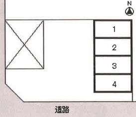 清住町3丁目パーキングの駐車配置図