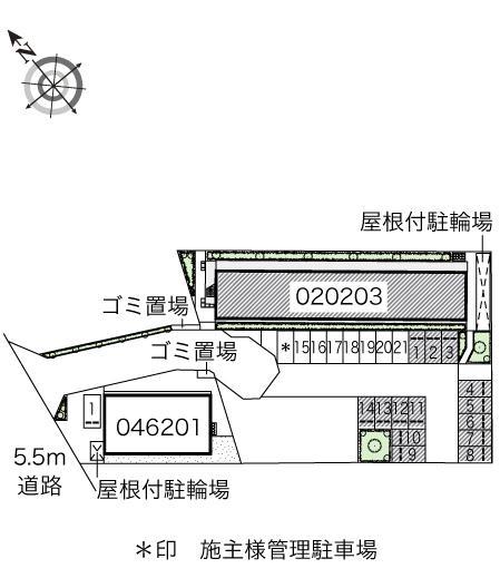 Ｋ・Ｓアグリ壱番館(20203)の駐車配置図