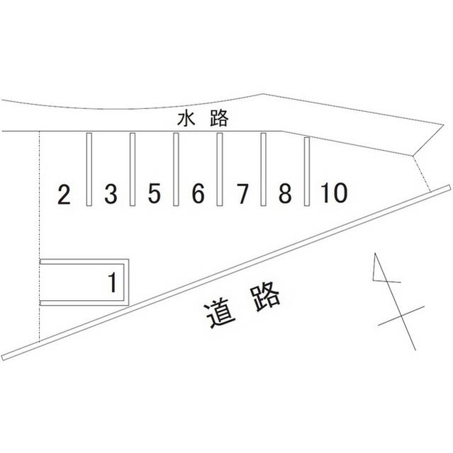 御影パーキングの駐車配置図