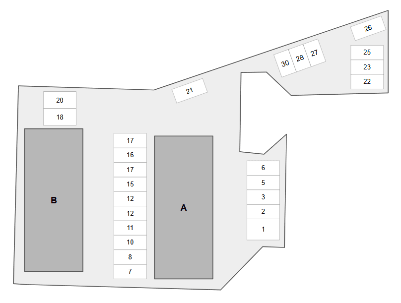 ｇｒａｃｉａ壱番館の駐車配置図