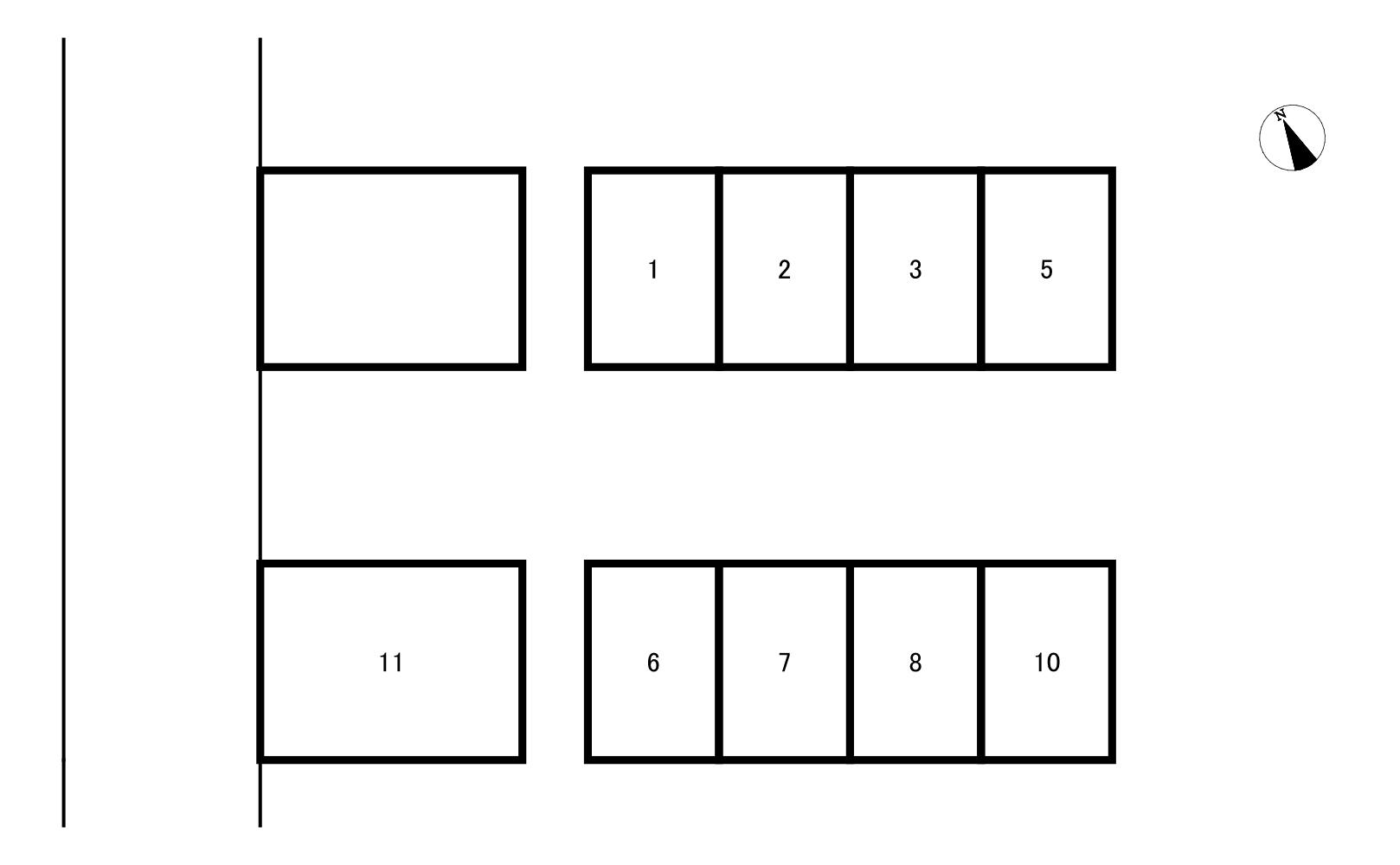 ラ　グレイス淀川の駐車配置図
