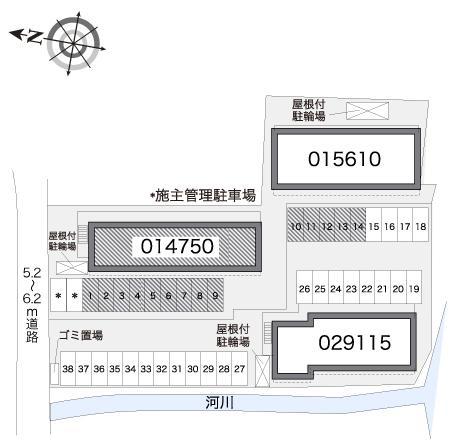 佐賀(14750)の駐車配置図