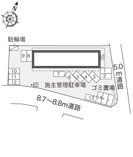 Ｔ．コーポ深川(17518)の駐車配置図