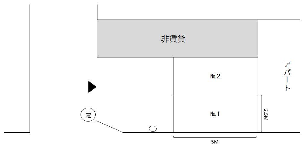 ベルウッド駐車場の駐車配置図