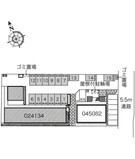 小諏訪Ⅱ(24134)の駐車配置図