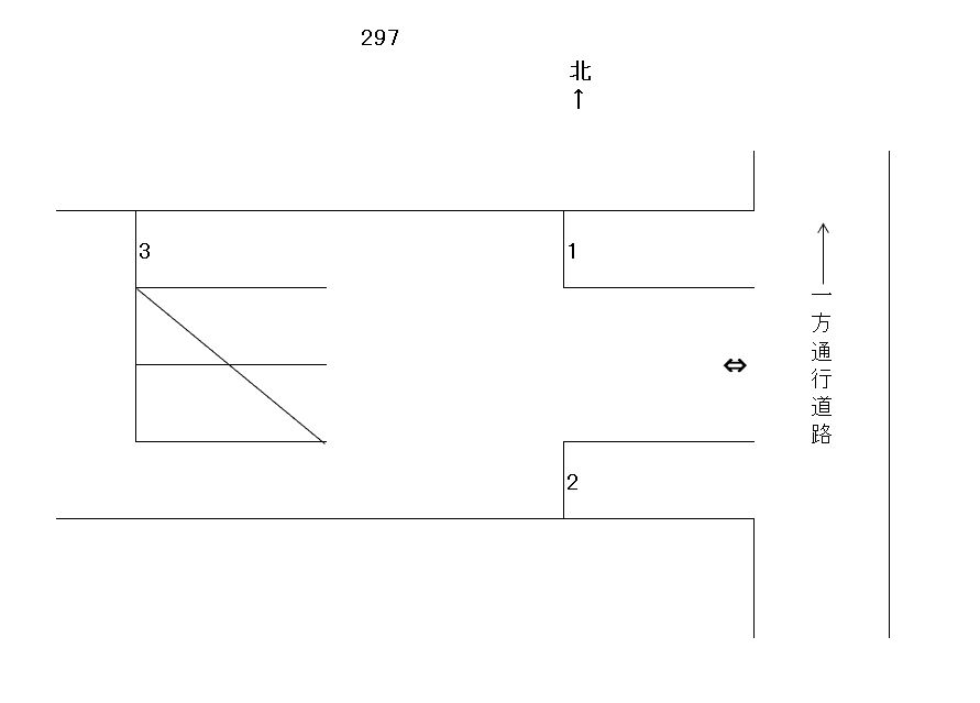 岩倉－297の駐車配置図