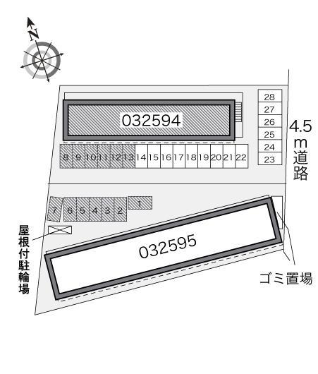 フォレスト萩野Ⅰ(32594)の駐車配置図