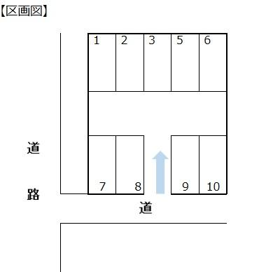 高橋1（守永）駐車場の駐車配置図