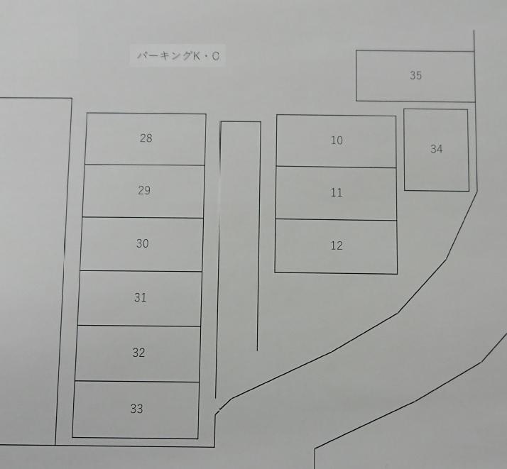 パーキングK・Oの駐車配置図