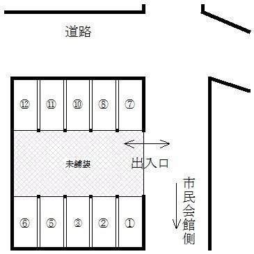 深堀町148番114駐車場H-3の駐車配置図
