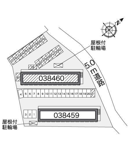 エスポワール　Ⅱ(38460)の駐車配置図