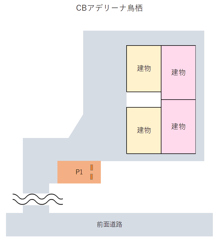 CBｱﾃﾞﾘｰﾅ鳥栖の駐車配置図