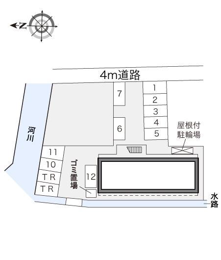 栢山(15218)の駐車配置図