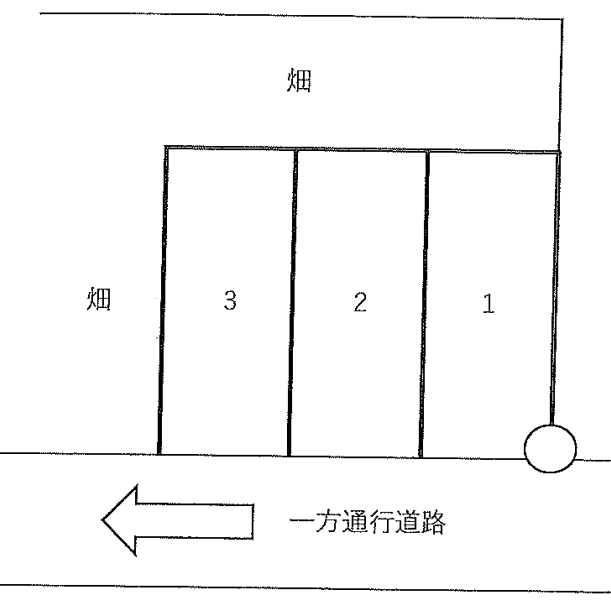 田島中村駐車場の駐車配置図