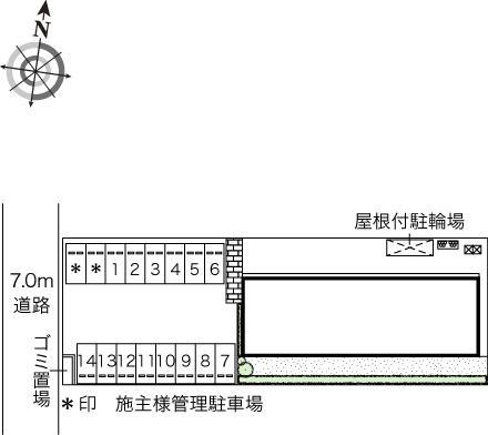 ＹＡＭＡＴＯ(44936)の駐車配置図
