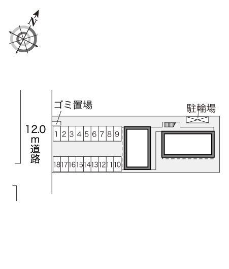 沖野(24499)の駐車配置図