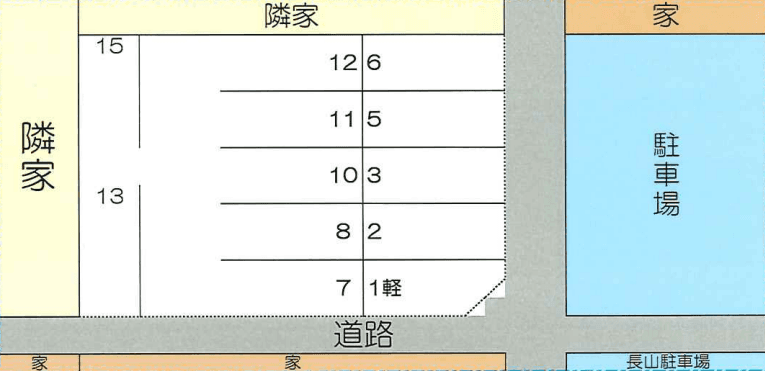 和パーキングの駐車配置図