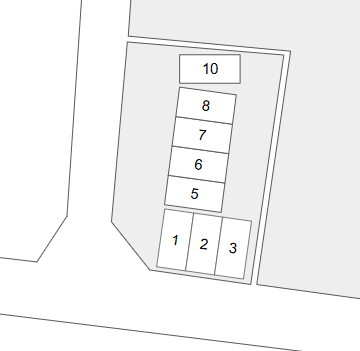 田中第2駐車場の駐車配置図