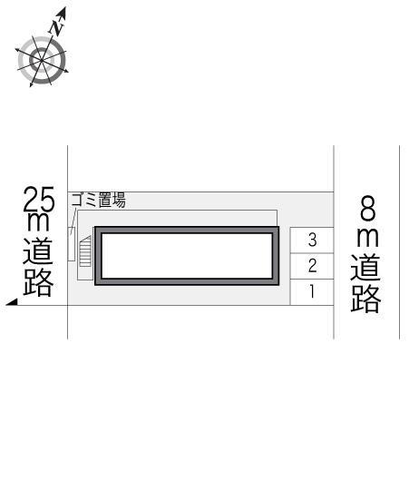 コスモスハイツ(13736)の駐車配置図