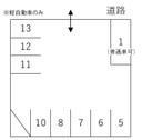 T.Kパーキングの駐車場