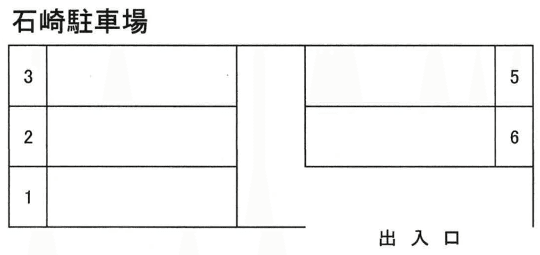 石崎駐車場の駐車配置図