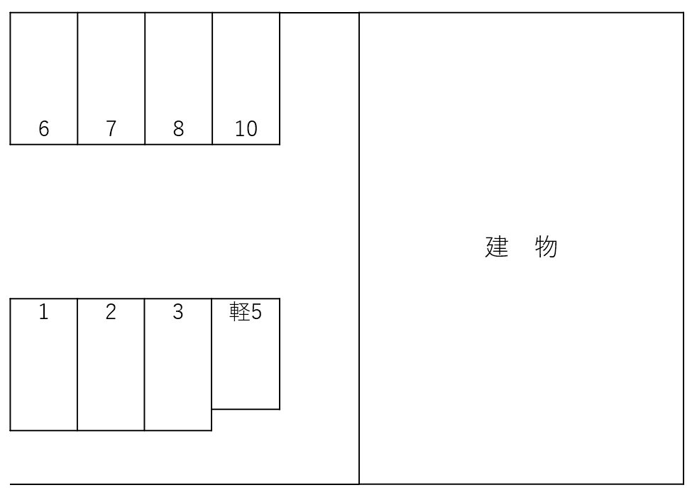 シュロス花池の駐車配置図
