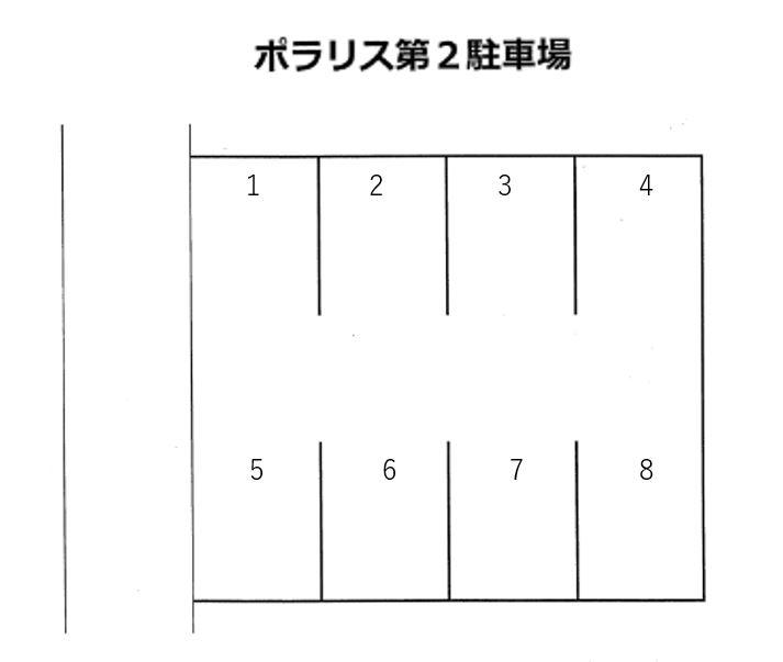 ポラリス第2駐車場の駐車配置図