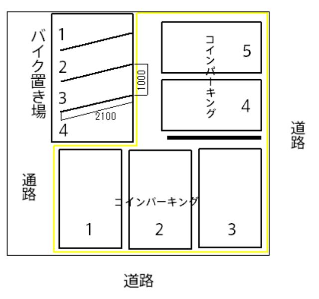 ミノラスパーキング蒲田１丁目第２の駐車配置図