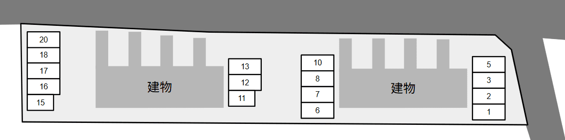 コンフォーティア伸Ｂの駐車配置図