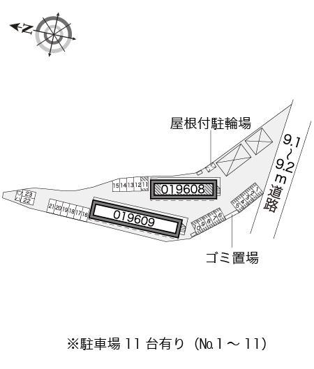 美富士Ａ(19608)の駐車配置図