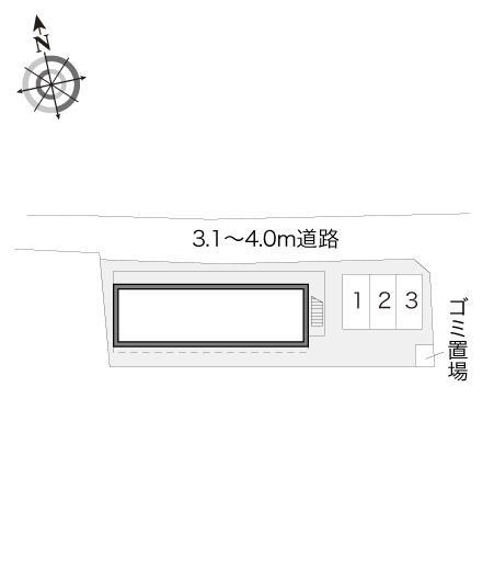 ルミエール湘南(16104)の駐車配置図