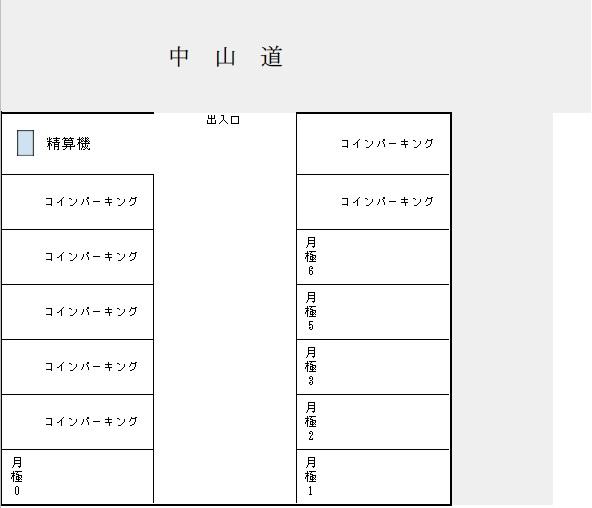 アセットウェルパーク緑丘の駐車配置図