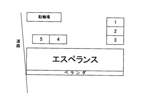 エスペランスの駐車配置図