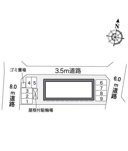 輝(38733)の駐車配置図