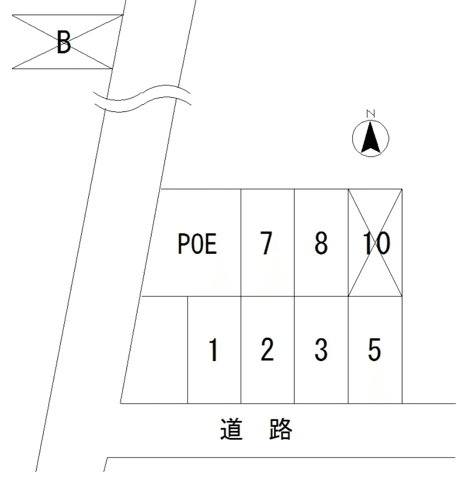 佐藤一郎駐車場の駐車配置図