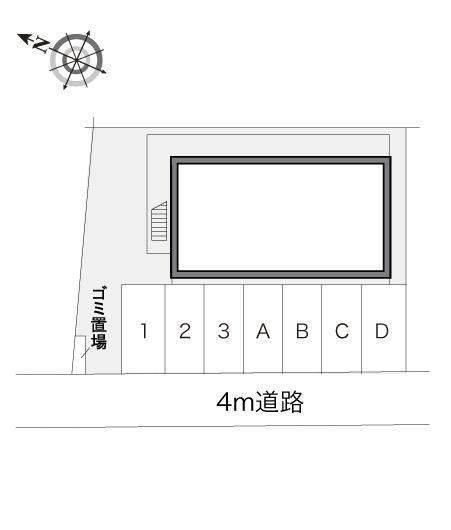 極(15066)の駐車配置図