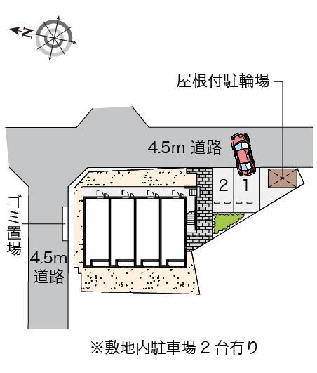 フォレスト江見Ⅱ(55143)の駐車配置図