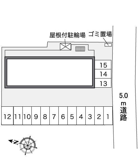 グレースメゾン新居浜(36709)の駐車配置図