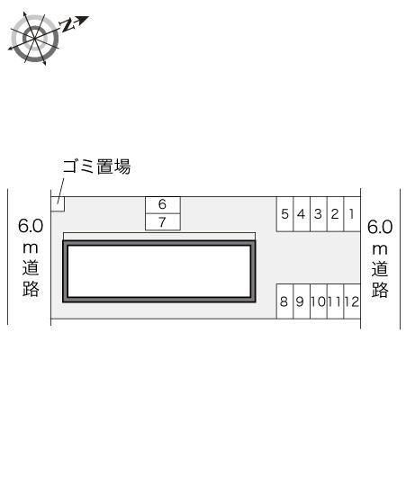 イースト(22277)の駐車配置図