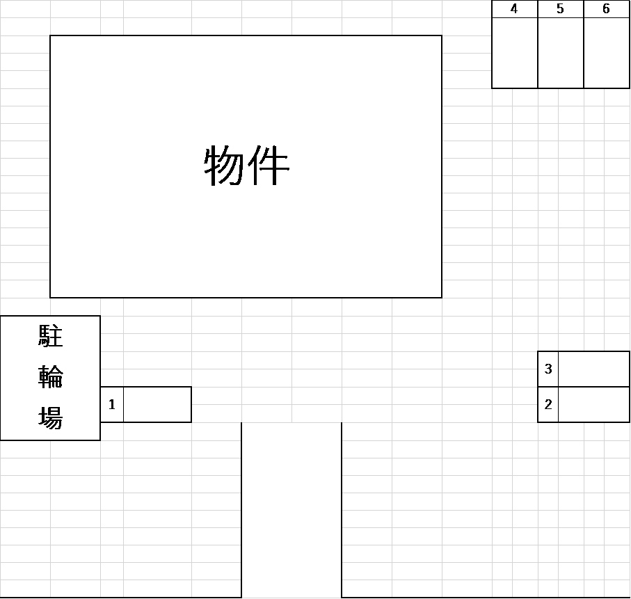 ピエ・デル・モンテの駐車配置図
