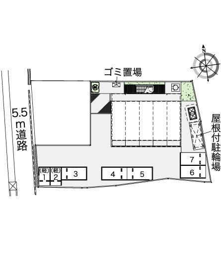 エスポワールＫ＆Ｙ(42651)の駐車配置図