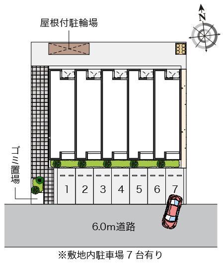 ノースパーク(55320)の駐車配置図