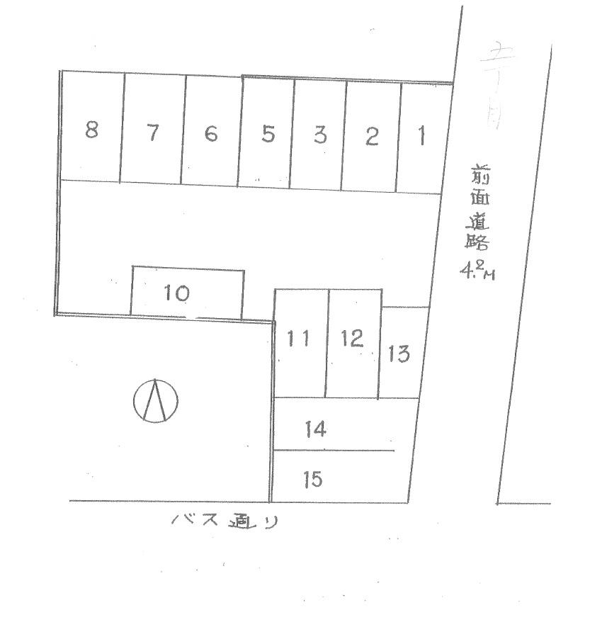 羽田５丁目駐車場の駐車配置図