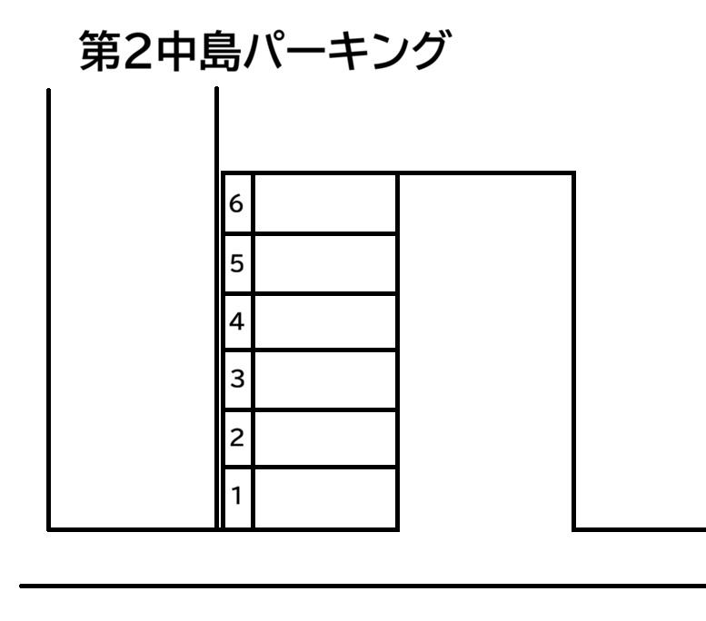 第2中島パーキングの駐車配置図