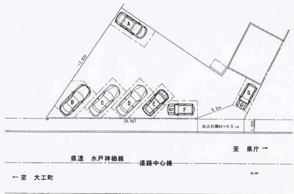 ヒルトップパーキングの駐車配置図