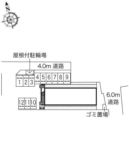 東錦見(45335)の駐車配置図