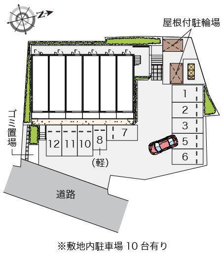 クレイノセントコージア山崎(56813)の駐車配置図