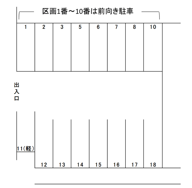 000206の駐車配置図