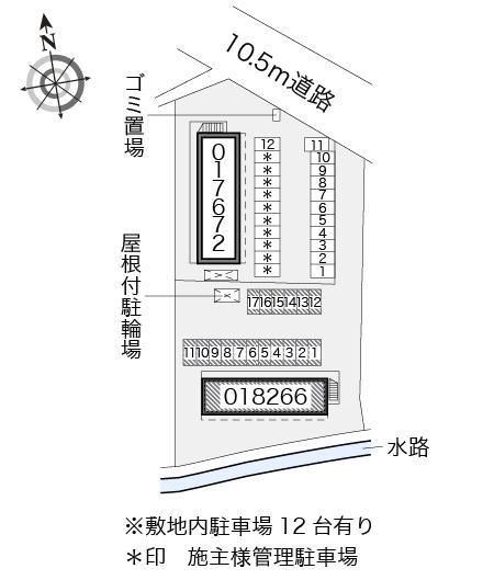チャムプレイス(18266)の駐車配置図