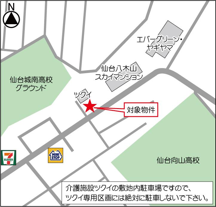 ホットハウス八木山香澄町パーキングの外観・駐車場イメージ2枚目